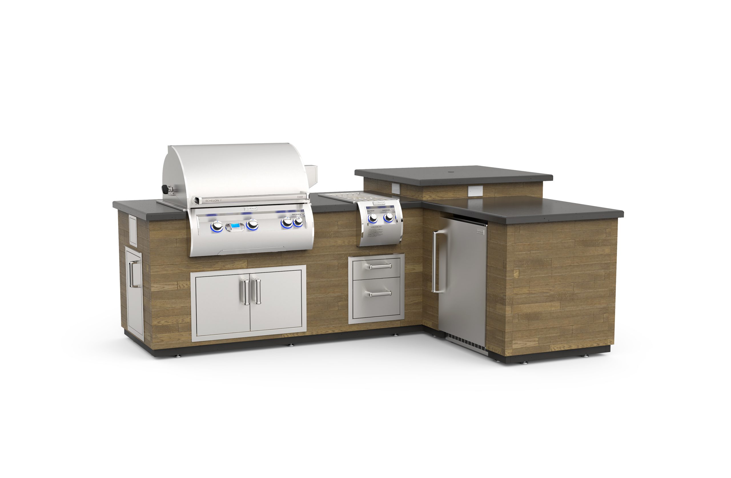 Fire Magic L-Shape Island System with E660 Grill - Image 2
