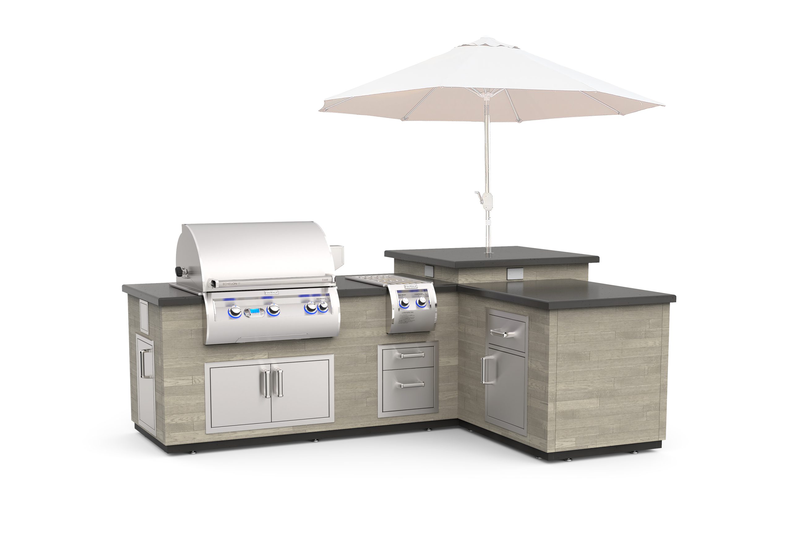 Fire Magic L-Shape Island System with E660 Grill - Image 3
