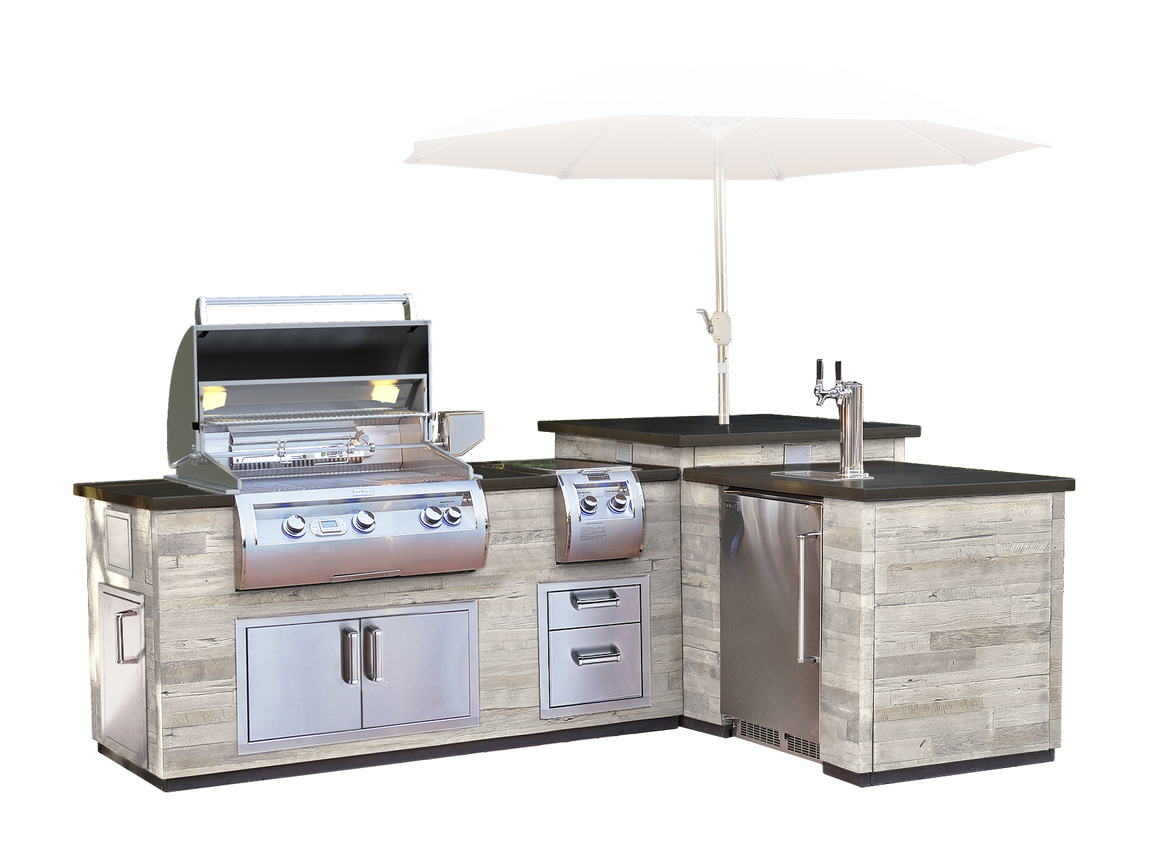 Fire Magic L-Shape Island System with E660 Grill - Image 4