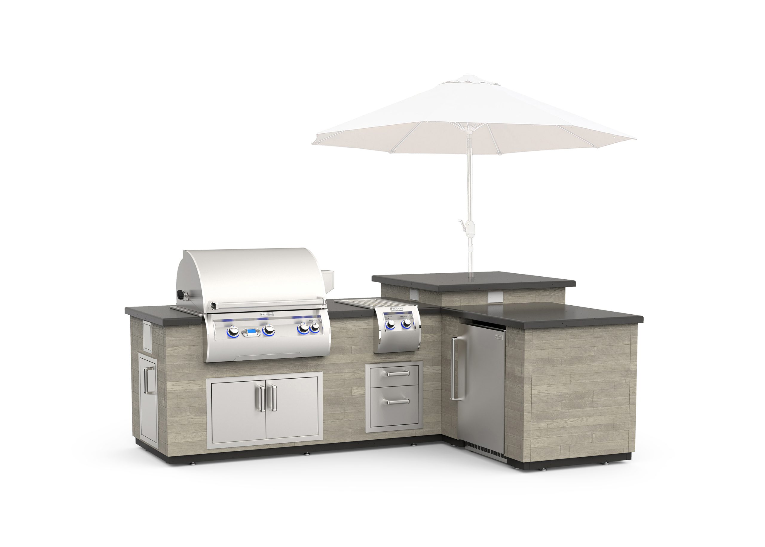 Fire Magic L-Shape Island System with E660 Grill - Image 5